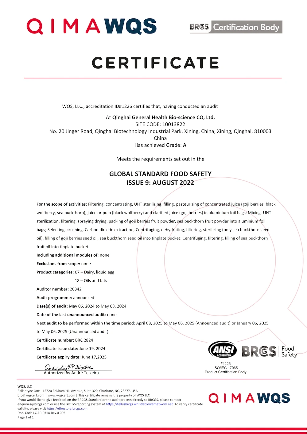 Certificate 7